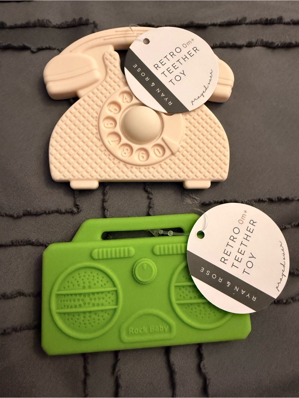 Ryan & Rose 2 Pack of Retro Baby Teethers - Picture 3 of 4